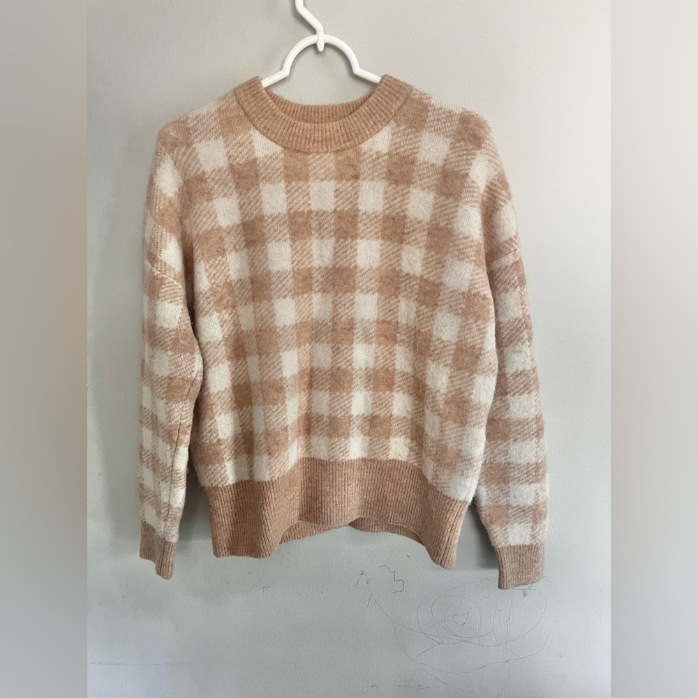La Maille Sezane Becky Jumper In Camel Baby Alpaca Sweater Size Medium - Picture 2 of 5